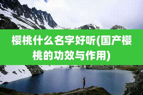 樱桃什么名字好听(国产樱桃的功效与作用)