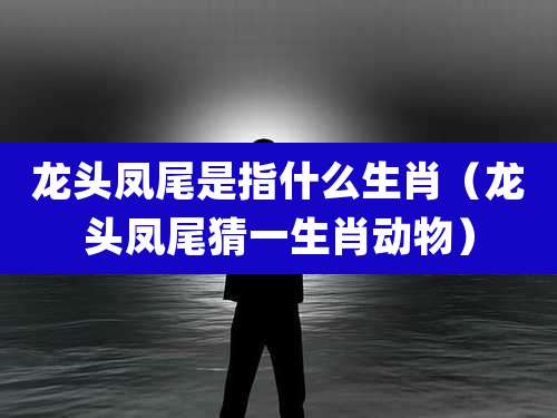 龙头凤尾是指什么生肖（龙头凤尾猜一生肖动物）