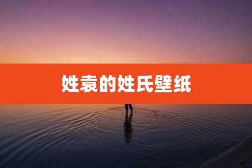 姓袁的姓氏壁纸