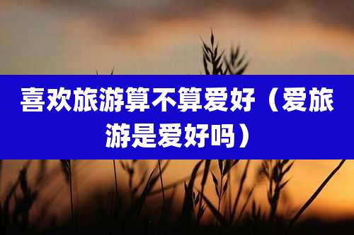 喜欢旅游算不算爱好（爱旅游是爱好吗）