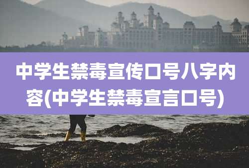 中学生禁毒宣传口号八字内容(中学生禁毒宣言口号)