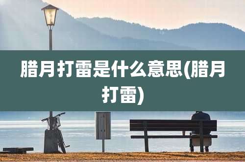 腊月打雷是什么意思(腊月打雷)