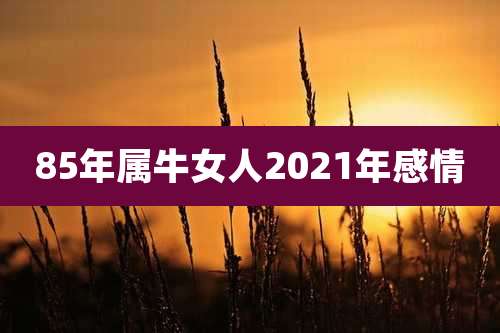 85年属牛女人2021年感情