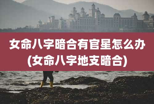 女命八字暗合有官星怎么办(女命八字地支暗合)