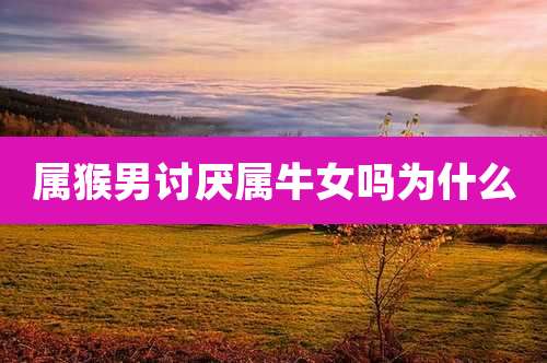 属猴男讨厌属牛女吗为什么