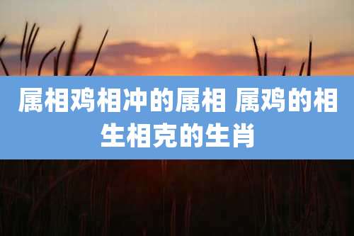 属相鸡相冲的属相 属鸡的相生相克的生肖