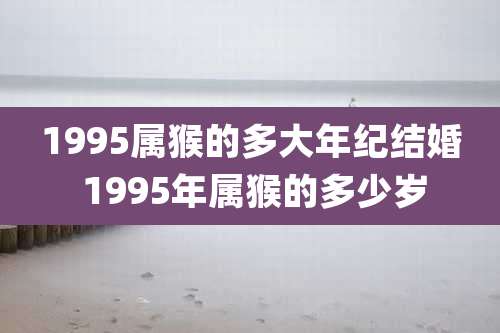 1995属猴的多大年纪结婚 1995年属猴的多少岁