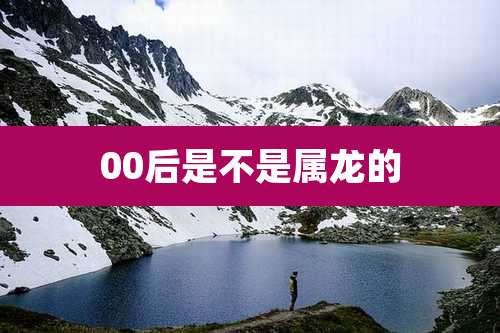 00后是不是属龙的