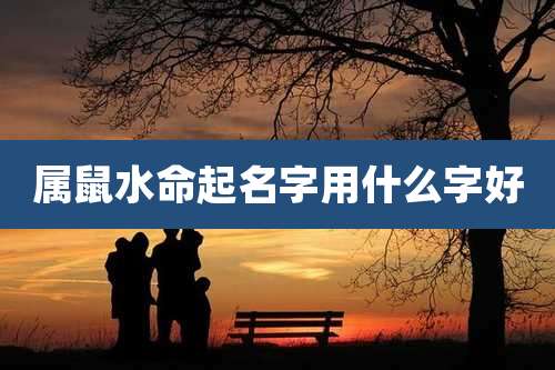 属鼠水命起名字用什么字好