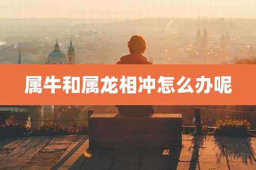 属牛和属龙相冲怎么办呢