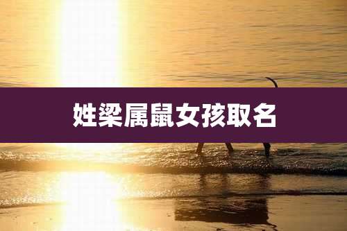 姓梁属鼠女孩取名