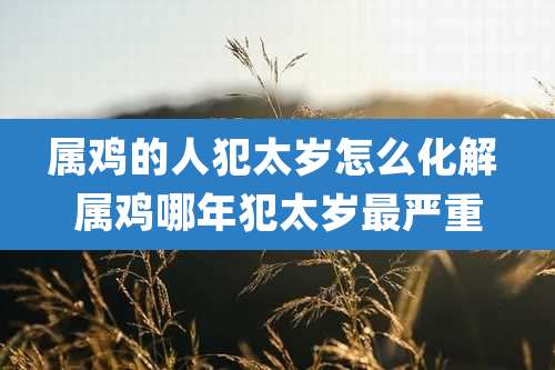 属鸡的人犯太岁怎么化解 属鸡哪年犯太岁最严重