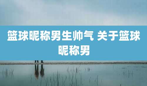 篮球昵称男生帅气 关于篮球昵称男