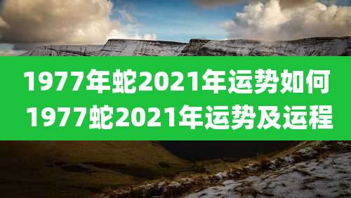 1977年蛇2021年运势如何 1977蛇2021年运势及运程