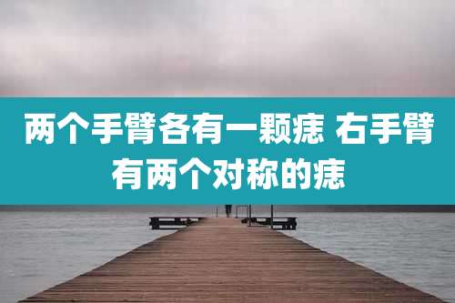 两个手臂各有一颗痣 右手臂有两个对称的痣