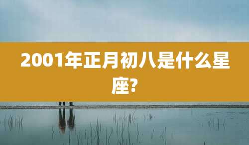 2001年正月初八是什么星座?