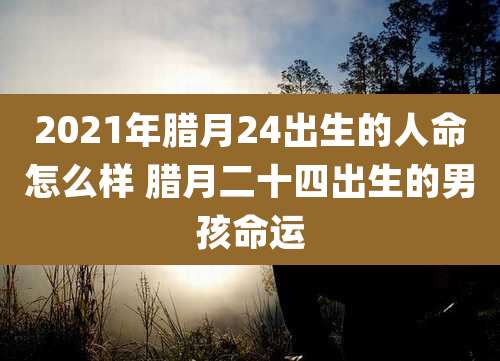 2021年腊月24出生的人命怎么样 腊月二十四出生的男孩命运