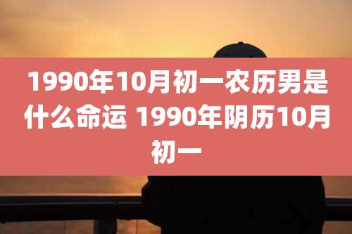 1990年10月初一农历男是什么命运 1990年阴历10月初一