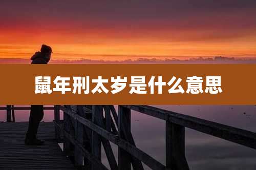 鼠年刑太岁是什么意思