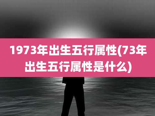 1973年出生五行属性(73年出生五行属性是什么)