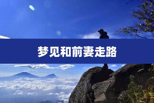 梦见和前妻走路