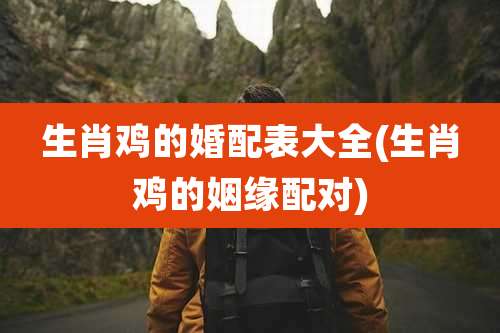 生肖鸡的婚配表大全(生肖鸡的姻缘配对)