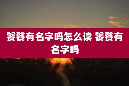 饕餮有名字吗怎么读 饕餮有名字吗