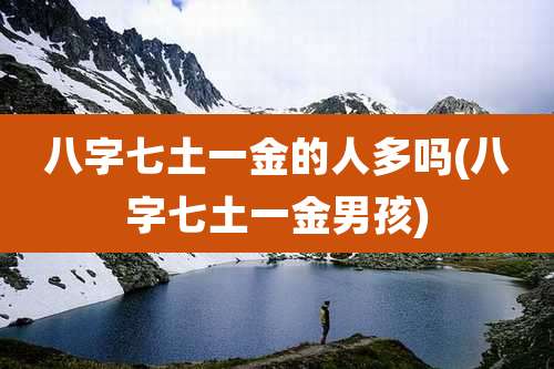 八字七土一金的人多吗(八字七土一金男孩)