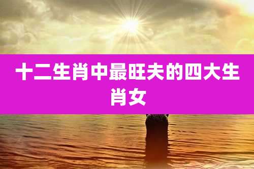 十二生肖中最旺夫的四大生肖女