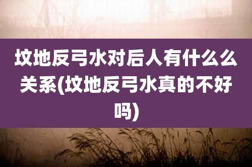 坟地反弓水对后人有什么么关系(坟地反弓水真的不好吗)