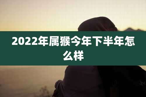 2022年属猴今年下半年怎么样