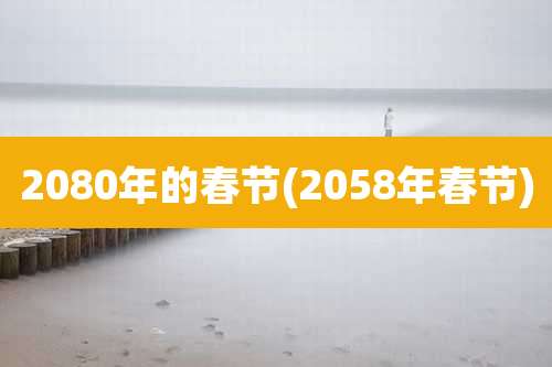 2080年的春节(2058年春节)