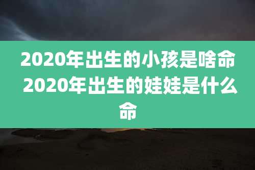 2020年出生的小孩是啥命 2020年出生的娃娃是什么命