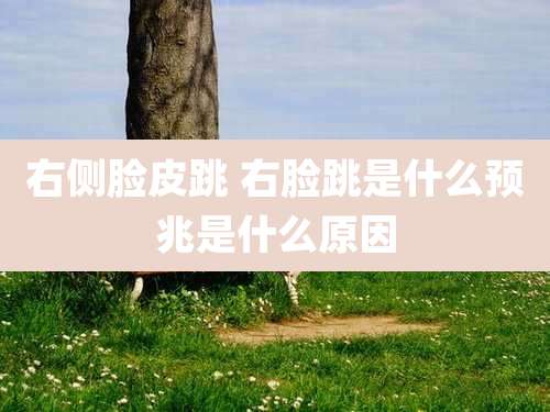右侧脸皮跳 右脸跳是什么预兆是什么原因