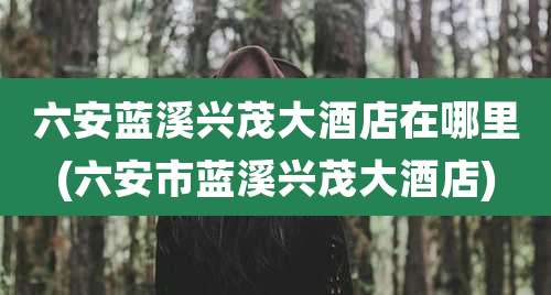 六安蓝溪兴茂大酒店在哪里(六安市蓝溪兴茂大酒店)