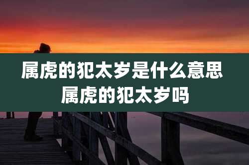 属虎的犯太岁是什么意思 属虎的犯太岁吗