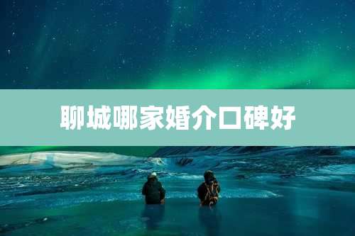 聊城哪家婚介口碑好