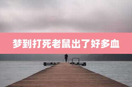 梦到打死老鼠出了好多血
