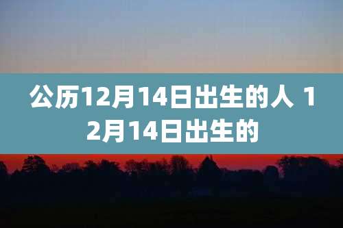 公历12月14日出生的人 12月14日出生的