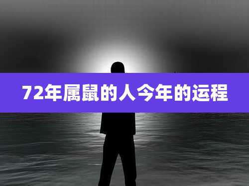 72年属鼠的人今年的运程