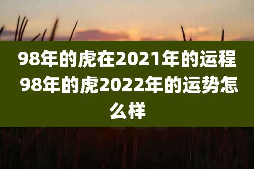98年的虎在2021年的运程 98年的虎2022年的运势怎么样