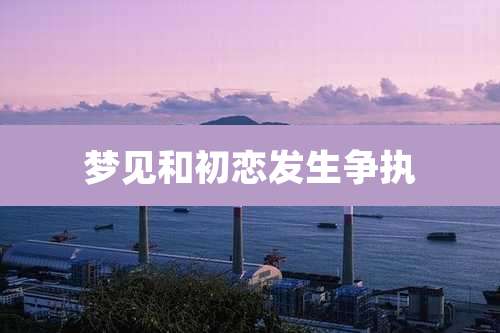 梦见和初恋发生争执