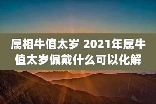 属相牛值太岁 2021年属牛值太岁佩戴什么可以化解