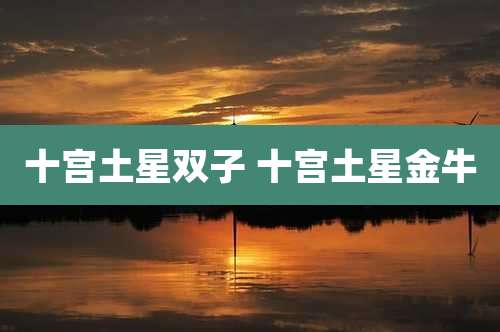 十宫土星双子 十宫土星金牛