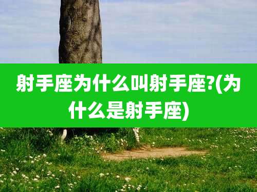 射手座为什么叫射手座?(为什么是射手座)