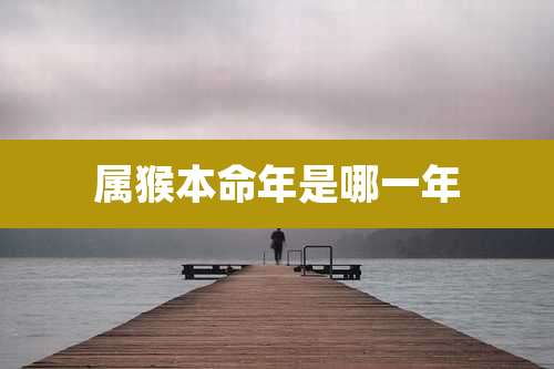 属猴本命年是哪一年