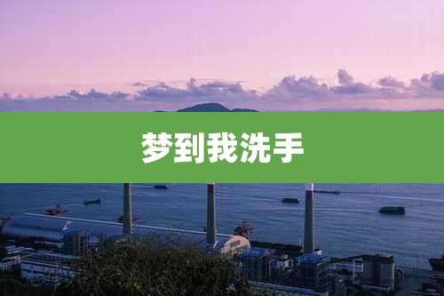 梦到我洗手