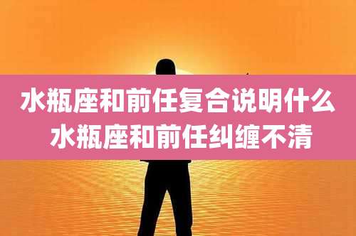 水瓶座和前任复合说明什么 水瓶座和前任纠缠不清