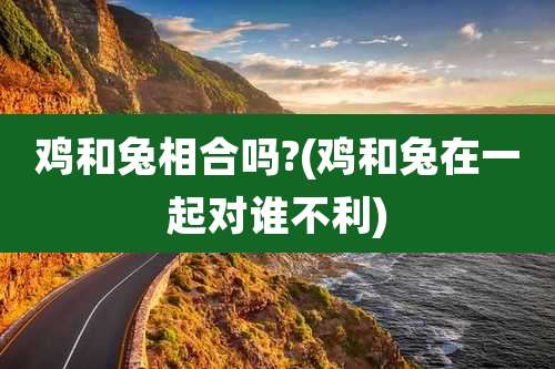 鸡和兔相合吗?(鸡和兔在一起对谁不利)