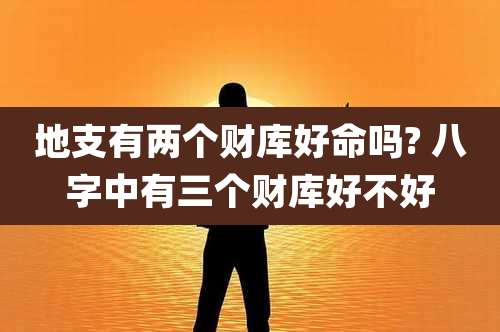 地支有两个财库好命吗? 八字中有三个财库好不好